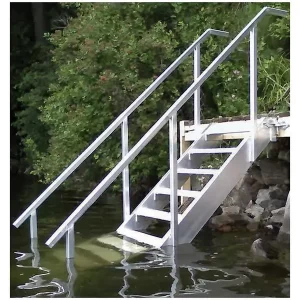 Handrail for Four Step Aluminum Stairs